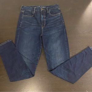Womens American Eagle, curvy super hi rise jegging, size 8 regular
